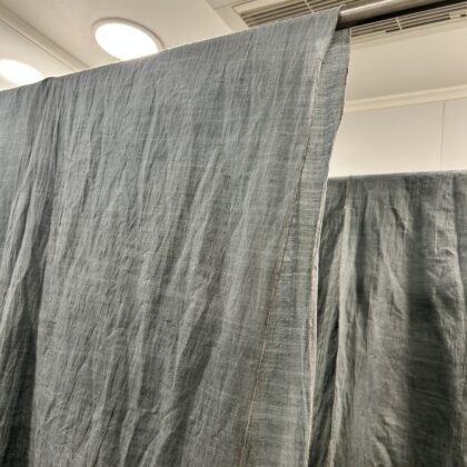新之助上布をドラムで洗って浴室温風乾燥で乾かしてみる