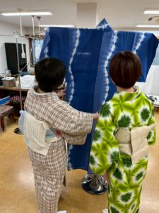 浴衣の柄の位置を配置替え