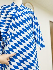 柄合わせ　上前衽付け
