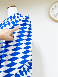 柄合わせ　袖付け