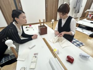 「週末おきものスクール」運針からみっちりの会