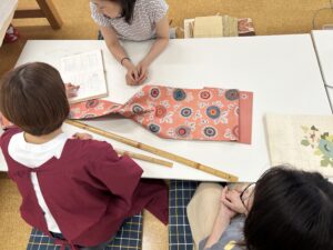 週末おきものスクール　帯の畳み方