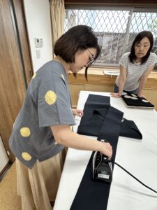週末おきものスクール　帯の畳み方