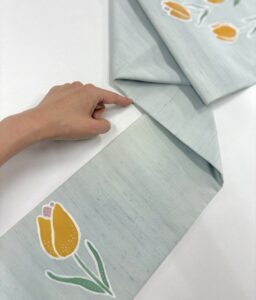 お直しする為に切って縫い合わせた継ぎ目