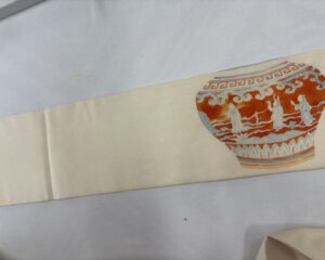 名古屋帯についた畳みシワ