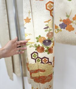 訪問着を羽織にお仕立て変え