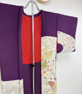 アンティークの訪問着を長羽織に仕立て変えました