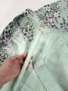 紅型単衣絵羽織 共布で枕を作りました!