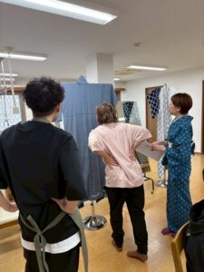 鮫小紋のお着物