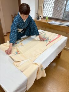 サイズの小さい訪問着